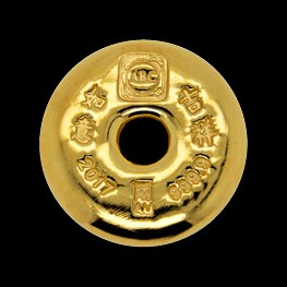 37.5gram ABC Bullion Gold Tael Cast Bar