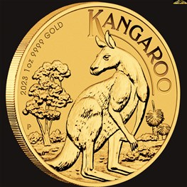 1oz Perth Mint Gold Kangaroo Coin 2023