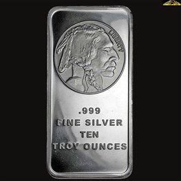 10oz Silver Buffalo bar