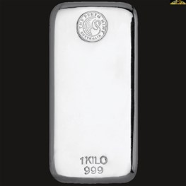 1kg Perth Mint Silver Bar 'Cast' 