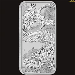 1oz Silver Rectangular Dragon 2023